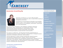 Tablet Screenshot of kamensky.fi